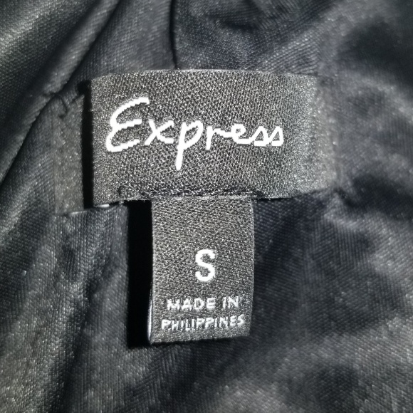 Express Sequin Covered Black Racer-Back Tank Top S - Picture 5 of 7